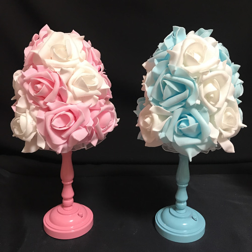 薔薇 バラ ローズ アンティーク調ライト 間接照明 テーブルランプ