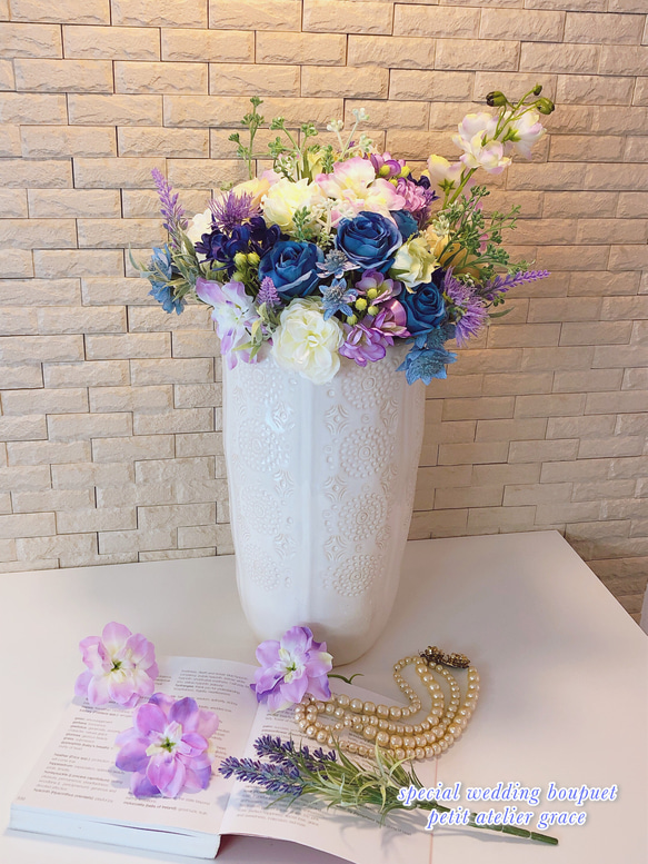 wedding bouquet花器付き(受注制作) 4枚目の画像