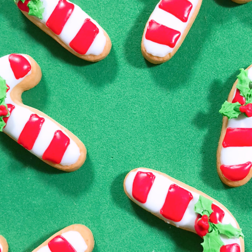 クリスマスアイシングクッキー キャンディケーン クッキー treasurebox