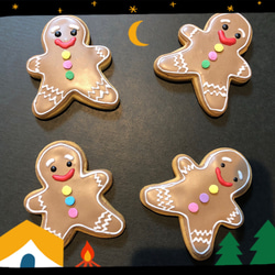 クリスマスアイシングクッキー ジンジャーブレッドマン クッキー