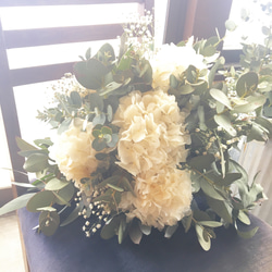 White hydrangea bouquet〜ホワイトあじさいのブーケ 3枚目の画像