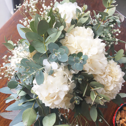 White hydrangea bouquet〜ホワイトあじさいのブーケ 5枚目の画像