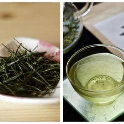 夏ギフトに！芽重型の高級緑茶「貢大・萌・碧」&茶こし付き耐熱ガラスボトルのギフトボックス！ 3枚目の画像