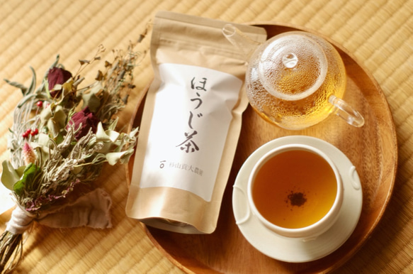 クセになる香ばしさ☆杉山貢大農園の「ほうじ茶」50g×お得におまとめ10袋☆ホットでもアイスでも 1枚目の画像