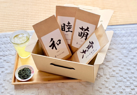 内祝・引出物に！杉山貢大農園の煎茶ギフトセット！お湯出しでも冷茶でもOK 1枚目の画像