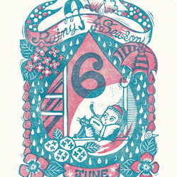 June 2色刷り版画　エディションNo.6とNo.7 1枚目の画像