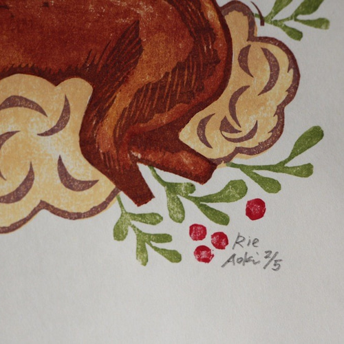 クリスマスを飾ろう アンティーク木版画 Xmas Anonymous: 1928