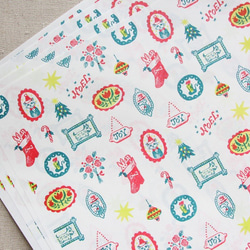 クリスマスラッピングペーパー　A3サイズ4枚 1枚目の画像