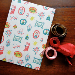 クリスマスラッピングペーパー　A3サイズ4枚 3枚目の画像