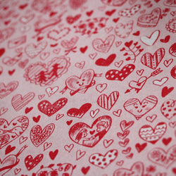 ＊複数ご注文で1枚サービス！＊ハート柄包装紙　バレンタイン　A3サイズ4枚 2枚目の画像