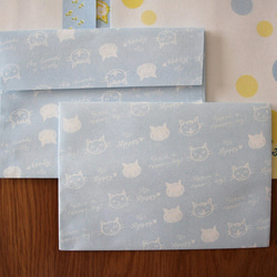 猫ちゃんのレターセット　ねこだより　孔版印刷 5枚目の画像