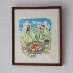 多色木版画　大草原とパンケーキ　「大草原の小さな家」から 1枚目の画像