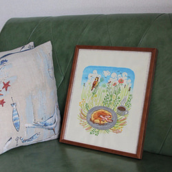 多色木版画　大草原とパンケーキ　「大草原の小さな家」から 3枚目の画像