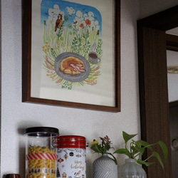 多色木版画　大草原とパンケーキ　「大草原の小さな家」から 4枚目の画像