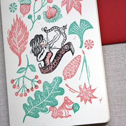 クリスマスデザイン＊星座バースデーカード　射手座　11月23日〜12月21日 2枚目の画像