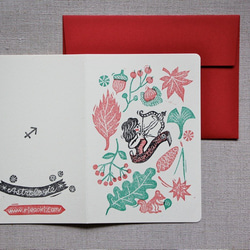 クリスマスデザイン＊星座バースデーカード　射手座　11月23日〜12月21日 3枚目の画像