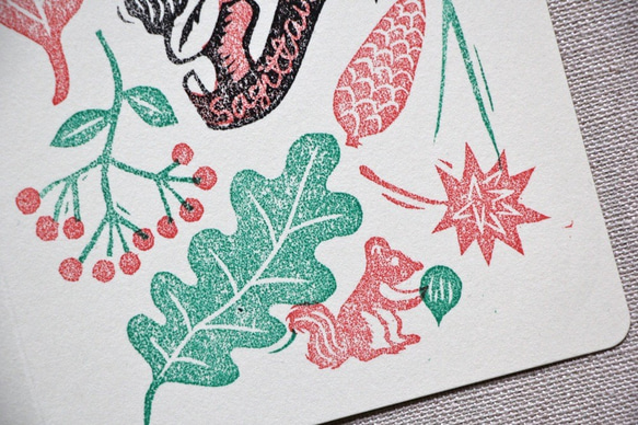 クリスマスデザイン＊星座バースデーカード　射手座　11月23日〜12月21日 5枚目の画像