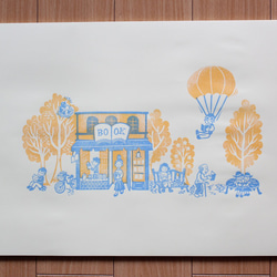 ＊送料込み＊複数ご注文で1枚サービス！紙のブックカバー　ブライトイエロー　2枚入り 7枚目の画像