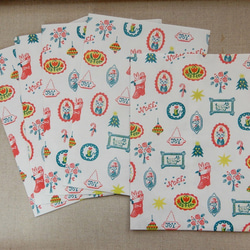 ＊送料込み＊クリスマスデザインの紙袋　5枚組 1枚目の画像