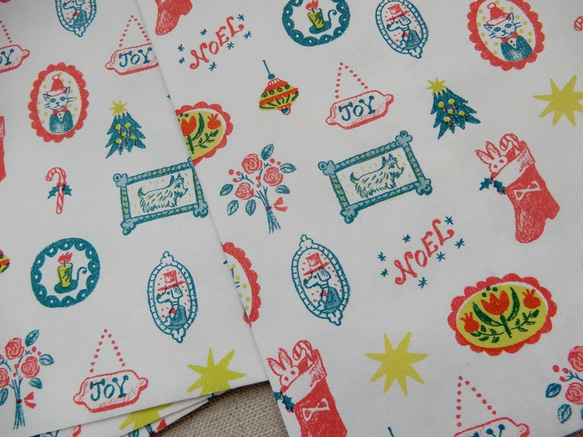 ＊送料込み＊クリスマスデザインの紙袋　5枚組 3枚目の画像