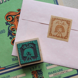 おかおおなまえ版画はんこ 3枚目の画像