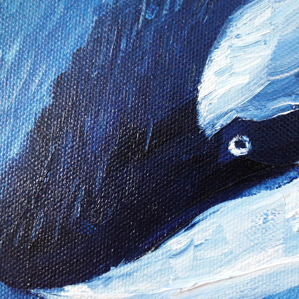 動物#16 虎鯨 油畫 F 1號 含框尺寸約26*19cm 第3張的照片