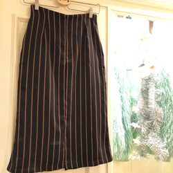 stripe high-waist skirt 3枚目の画像