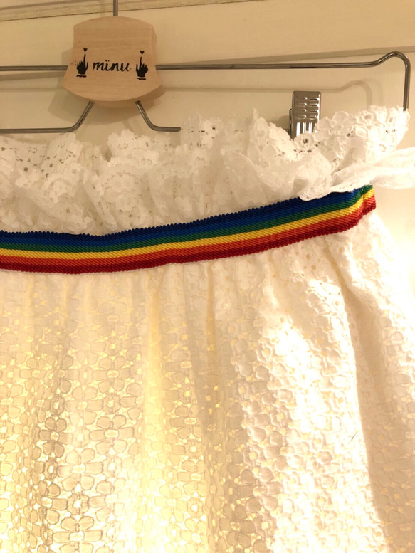 Rainbow × lace skirt 2枚目の画像