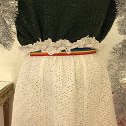 Rainbow × lace skirt 4枚目の画像