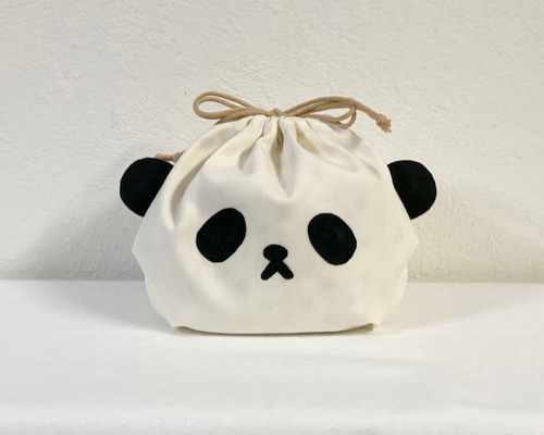 パンダの親子☆パンダ ランチョンマット お弁当袋 コップ袋 ハンドメイド 巾着 親子パンダの巾着袋 | 入園・入学 | 手づくりレシピ | そーいん