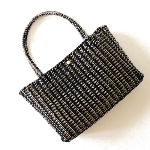 ワイヤーバッグ メタリックブロンズ【092-JYTBr】 ハンドバッグ  