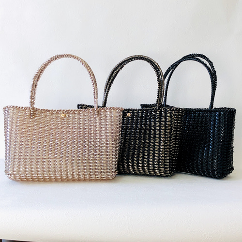 ワイヤーバッグ メタリックブロンズ【092-JYTBr】 ハンドバッグ  