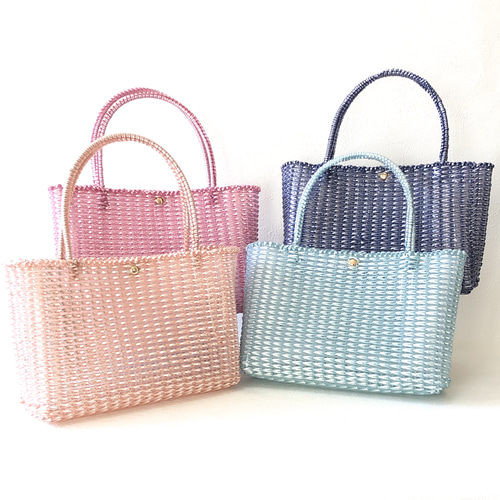 ワイヤーバッグ パールカラーシリーズ【095-JYTPi】 ハンドバッグ  