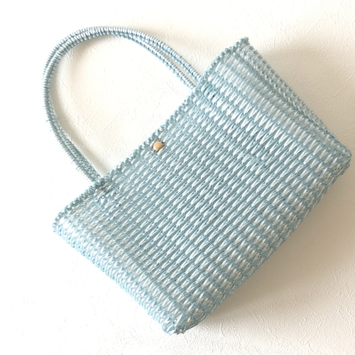 ワイヤーバッグ パールカラーシリーズ【098-JYTBu】 ハンドバッグ  