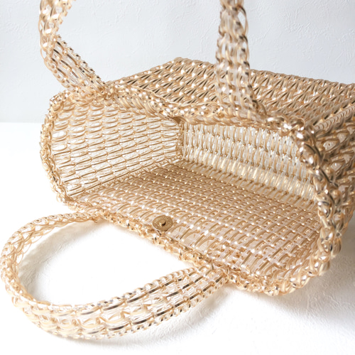 クロッシェワイヤーバッグ フロストゴールド【134-JYTGo】 トート  