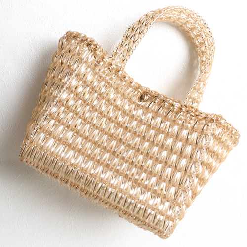 クロッシェワイヤーバッグ フロストゴールド【134-JYTGo】 トート  