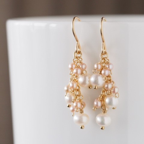 14kgf：淡水パールのピアス（イヤリング）№7025 ピアス（フック