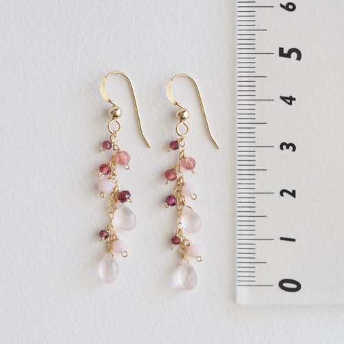 ちまっ♡チェシャ猫風&風鈴風 樹脂薔薇 ピアス/イヤリング✩*॰¨ 薔薇