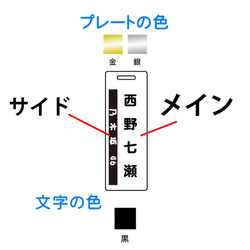 名入れします（彫刻）☆ゴルフ札☆ネームタグ☆ 金色or銀色 4枚目の画像