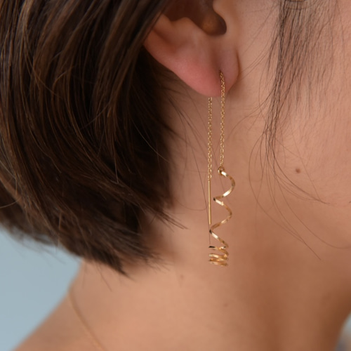 spiral line アメリカンピアス ピアス（フック・チェーン） Cotomi