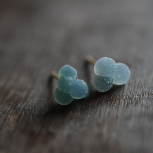 グレープカルセドニー/鉱物ピアス189 ピアス（スタッド・一粒） Stone