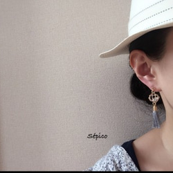 tassel earrings 081 4枚目の画像