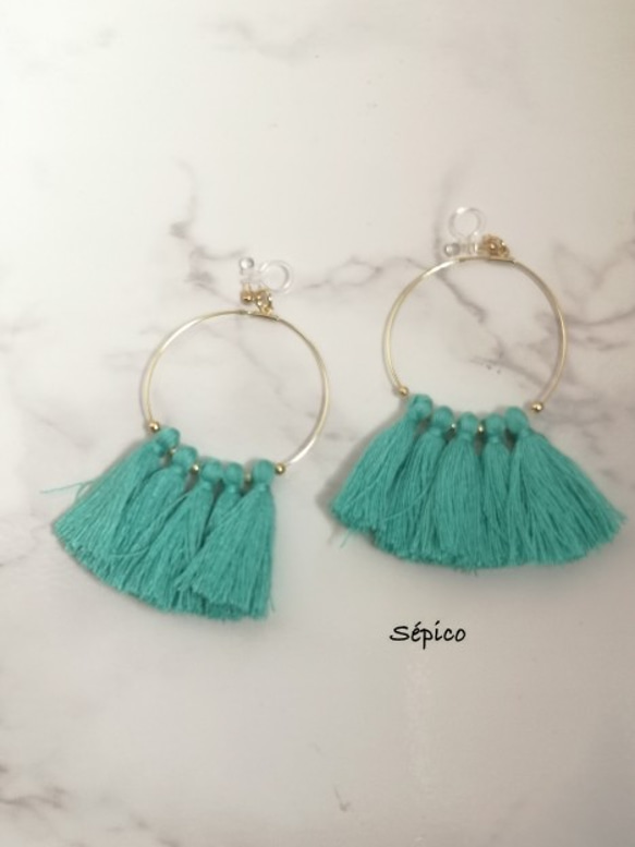 tassel earrings 078 1枚目の画像