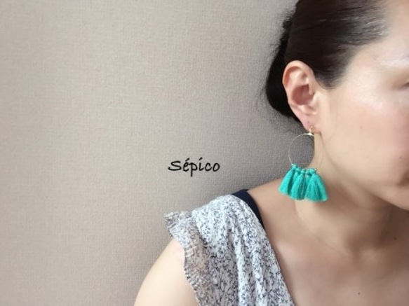 tassel earrings 078 3枚目の画像