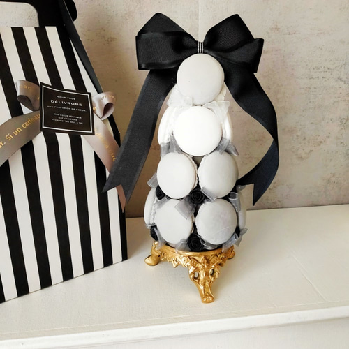 手作りキット♡「香るマカロンタワー」ターコイズブルー プレゼント 母