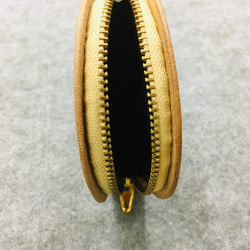 【素面微皮雕內裡款】Veather手作牛皮零錢包/Handmade Leather Coin Purse/ゼロの財布 第4張的照片