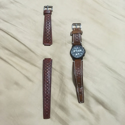 Veather植鞣牛革錶帶/Watch band/made by order 第2張的照片