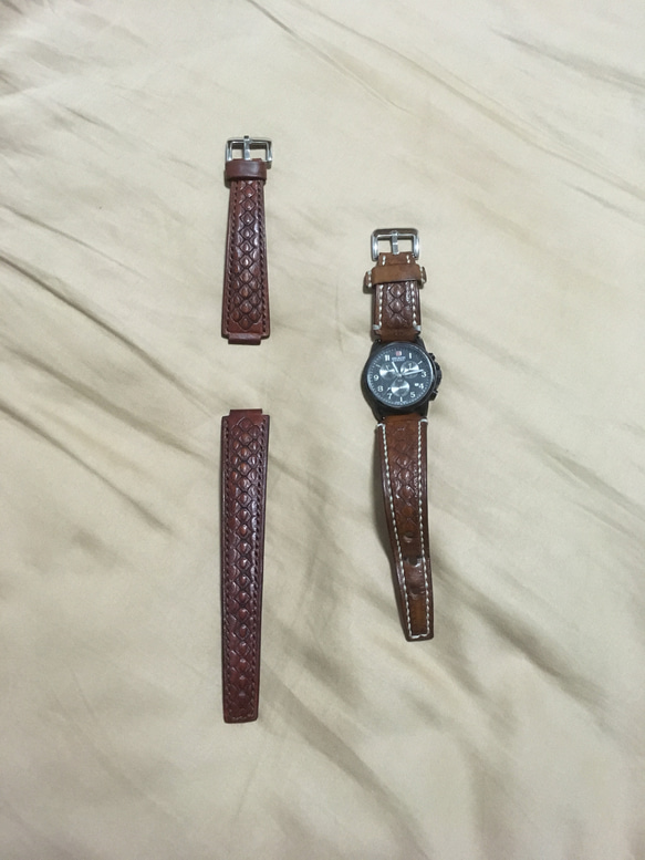 Veather植鞣牛革錶帶/Watch band/made by order 第2張的照片