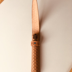 《全皮雕染色款》Veather皮雕鋼筆筆套/Handmade Leather Pen Case/レザーペンセット 第5張的照片