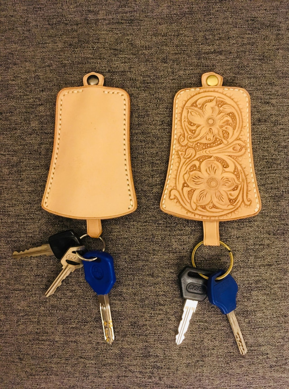 Veather手作吊鐘鑰匙包/Handmade Leather Key Cover/キーカバー 第7張的照片